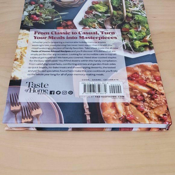 Taste Of Home Annual Recipes 2021 Cook Book Food Recipes Cookbook - Picture 3 of 5